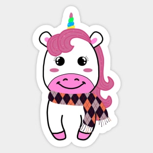 Winter Unicorn Sticker